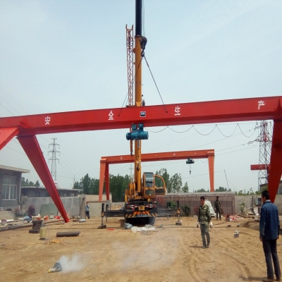 Mh電動(dòng)葫蘆門式起重機(jī)安裝完成并使用